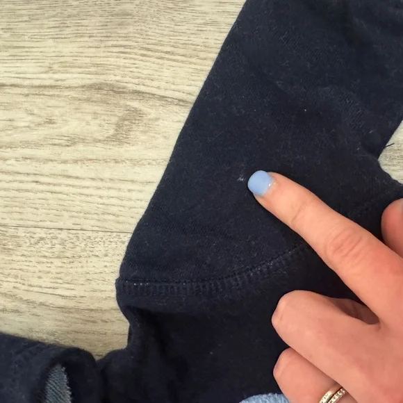 GAP Blue Zip-Up Hoodie Sweatshirt - Picture 3 of 5